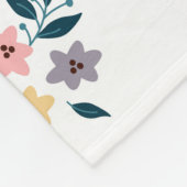 Blossom Charm Monogram Fleecedecke (Ecke)