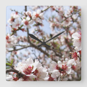 Blossom Clock Quadratische Wanduhr