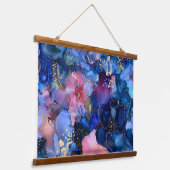 Blossom-Couture Botanical Wandteppich Mit Holzrahmen (Gewinkelt)