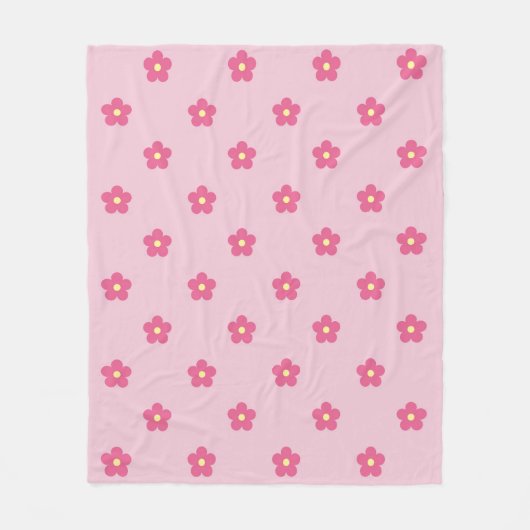 Blossom Dots Fleecedecke (Vorderseite)