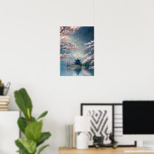Blossom Dreams, Tempel am Fluss Poster (Heimbüro)