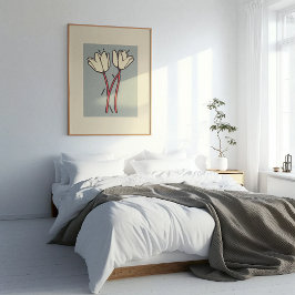 Blossom Duo: Einfache Eleganz im Blut Poster