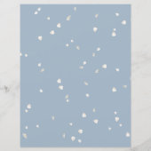 Blossom Dusty Blue Wedding Zeitplan Zeitleiste (Rückseite)