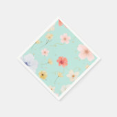 Blossom Elegance: Blumenpapier Napkins Serviette (Ecke)