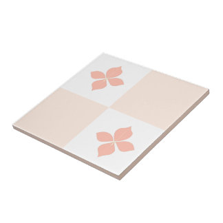 Blossom elegance Lachs florale Fliesen Set Muster