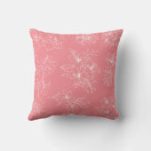 Blossom Elegance – Soft Pink Floral Pillow Kissen (Rückseite)