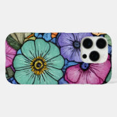 Blossom Elegant Floral iPhone Case für Frauen (Rückseite (Horizontal))