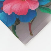 Blossom Elegante: Chic floral Muster Fleecedecke (Ecke)