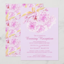 Blossom Federlicht lila Abend Empfang Einladung