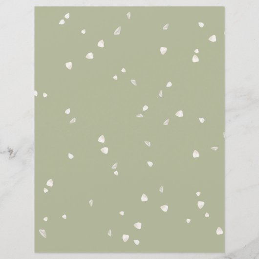 Blossom Floral Script Hochzeitskalender (Rückseite)