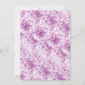 Blossom Frühjahr lila Dämmerung Abend Empfang Einladung (Rückseite)