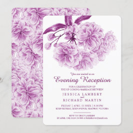 Blossom Frühjahr lila Dämmerung Abend Empfang Einladung