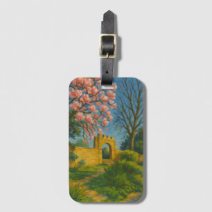 Blossom Gate - Bezaubernde Gartenmalerei Gepäckanhänger
