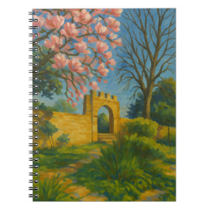 Blossom Gate - Bezaubernde Gartenmalerei Notizblock
