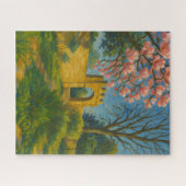 Blossom Gate - Bezaubernde Gartenmalerei Puzzle (Horizontal)