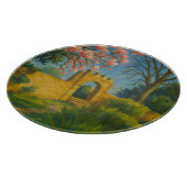 Blossom Gate - Bezaubernde Gartenmalerei Schneidebrett (Ecke)