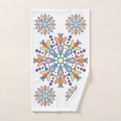 Blossom Geometry™ Badetuch-Set Badhandtuch Set (Handtuch)