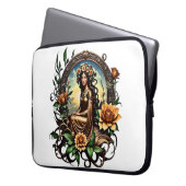 Blossom Girl Laptopschutzhülle (Vorderseite Links)