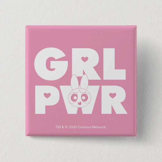 Blossom Girl Power Button (Vorderseite)