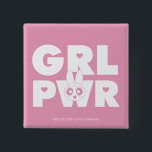 Blossom Girl Power Button<br><div class="desc">The Powerpuff Girls Abbreviated | "GRL PWR" featuring Blossom!</div>