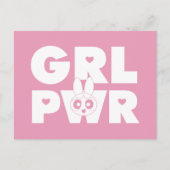 Blossom Girl Power Einladungspostkarte (Vorderseite)