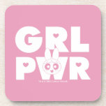 Blossom Girl Power Getränkeuntersetzer<br><div class="desc">The Powerpuff Girls Abbreviated | "GRL PWR" featuring Blossom!</div>