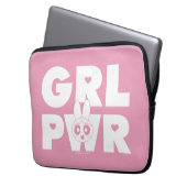 Blossom Girl Power Laptopschutzhülle (Vorderseite Links)