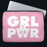Blossom Girl Power Laptopschutzhülle<br><div class="desc">The Powerpuff Girls Abbreviated | "GRL PWR" featuring Blossom!</div>