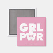 Blossom Girl Power Magnet (Vorderseite/Rückseite)