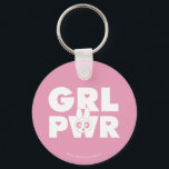 Blossom Girl Power Schlüsselanhänger<br><div class="desc">The Powerpuff Girls Abbreviated | "GRL PWR" featuring Blossom!</div>