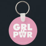 Blossom Girl Power Schlüsselanhänger<br><div class="desc">The Powerpuff Girls Abbreviated | "GRL PWR" featuring Blossom!</div>