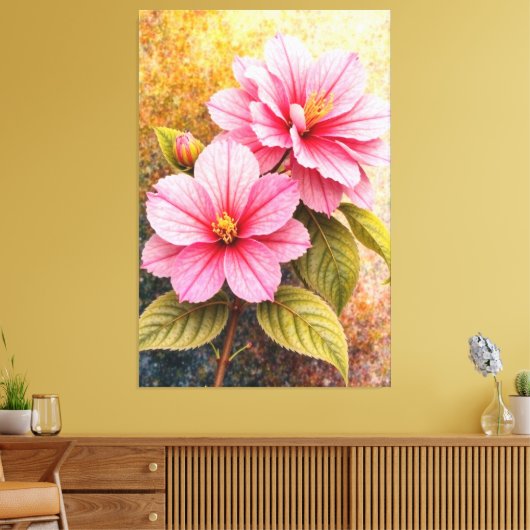 Blossom Glow Leinwanddruck (Insitu (Wohnzimmer))