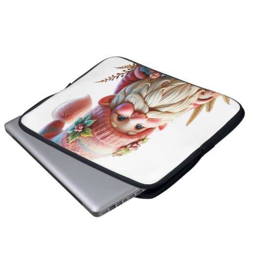 Blossom gnome  laptopschutzhülle (Vorne Knopf)