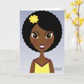 Blossom-Grußkarte Karte (Gelbe Blume)