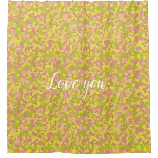 Blossom Haze Duschvorhang (Vorderseite)