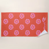 Blossom Heart Beach Handtuch (Vorderseite)