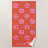 Blossom Heart Beach Handtuch (Vorderseite)