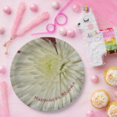 Blossom, hellgelb und weiß pappteller (Party)