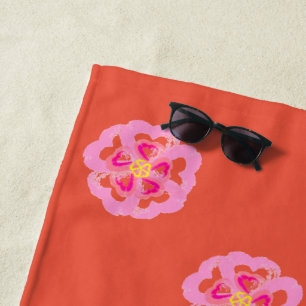 Blossom Herz Strandtuch