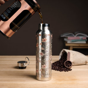 Blossom Hydration - Personalisiert Boho Floral Trinkflasche