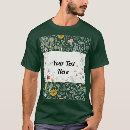 Blossom im Stil: Anpassbar T-Shirt (Vorderseite)