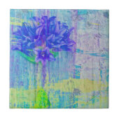 Blossom in Blauem Violett Fliese (Vorderseite)