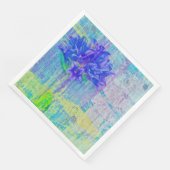 Blossom in Blauem Violett Serviette (Ecke)