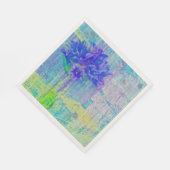 Blossom in Blauem Violett Serviette (Ecke)
