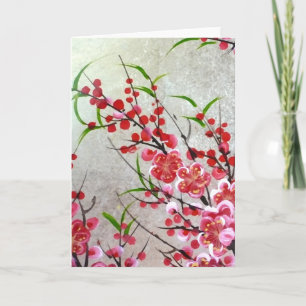 Blossom in Gold Karte