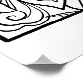 Blossom in Ruhe - Eine DIY-Farbposte Poster (Ecke)