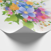 Blossom in Wasserfarbe Geschenkpapier (Ecke)