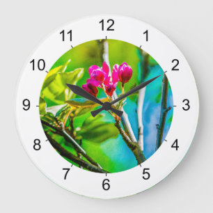 Blossom Innen Große Wanduhr