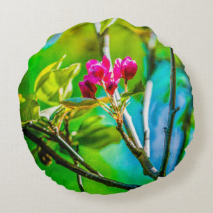 Blossom Inside Rundes Kissen