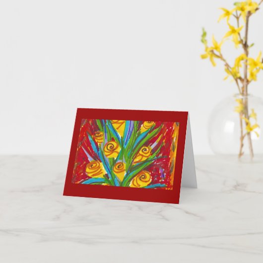 Blossom Karte (Gelbe Blume)